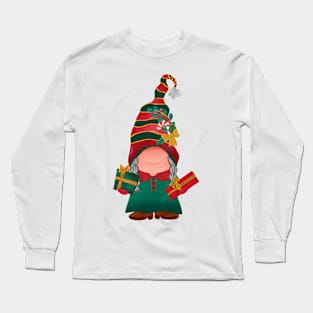 Cute Christmas gnome Long Sleeve T-Shirt